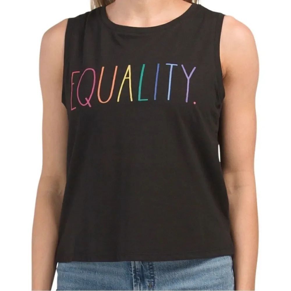 PRIDE MONTH RAE DUNN EQUALITY Sleeveless Top Size M